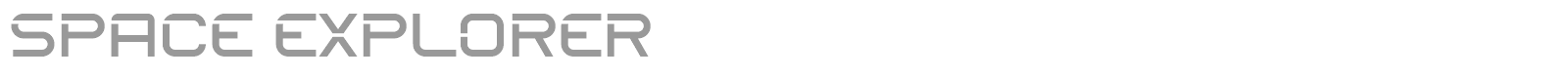 Space Explorer font preview